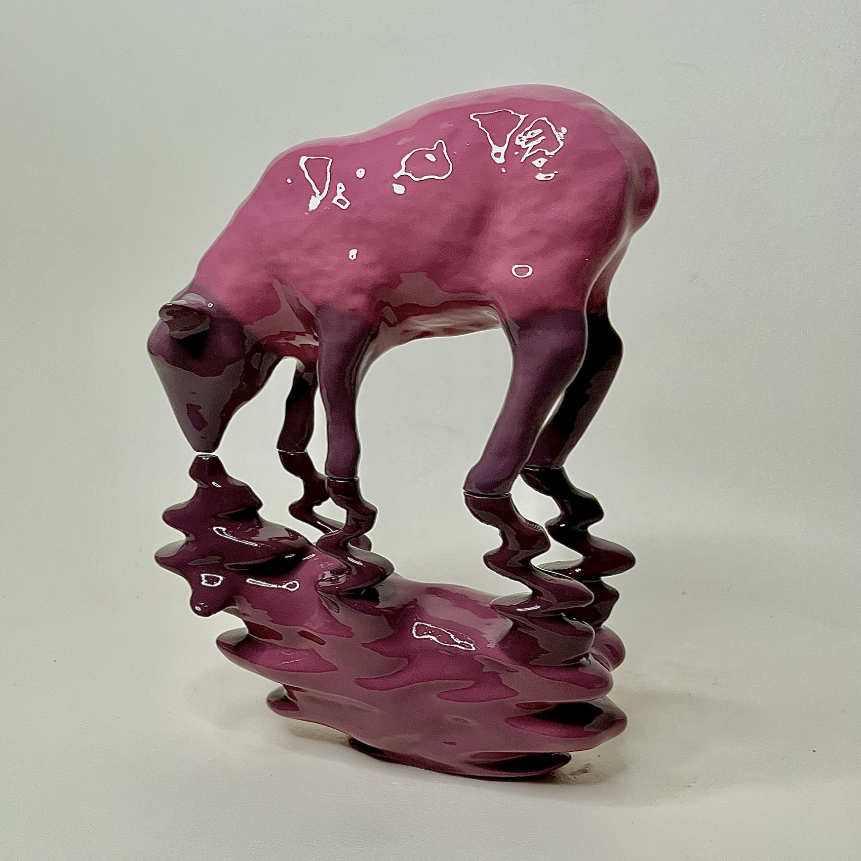 みなもに佇むサフォーク